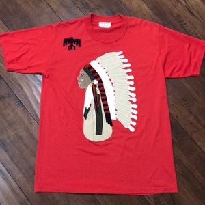 Vintage Ultra Suede Native American Indian Chief Headdress Shirt Handmade